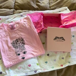 VINTAGE TARINA TARANTINO PINK 15 YEAR ANNIVERSARY TEE